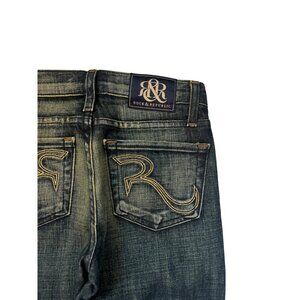 Rock & Republic Sienna Blue Jeans Women's Size 23 Dark Wash Denim NWT
